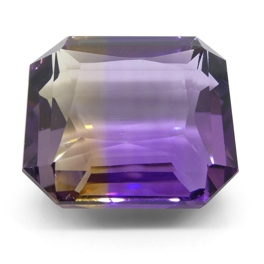 Taille brillant Ametrine taille émeraude 29,65 carats, 100 % naturelle, pierre unique très rare en vente