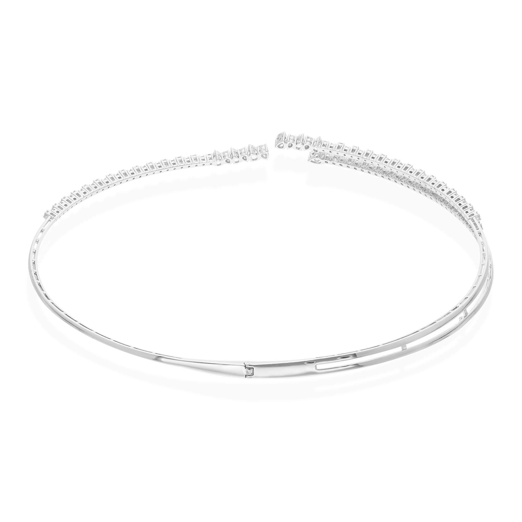 Cast from 18-karat gold, these exquisite Choker is handset with 2.97 carats of sparkling diamonds.

FOLLOW SPECTRUM JEWELS storefront to view the latest collection & exclusive pieces. Spectrum Jewels is proudly rated as a Top Seller on 1stdibs with