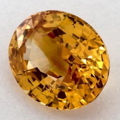 2.97 Ct Yellow Sapphire Oval Loose Gemstone (pierre précieuse en vrac)