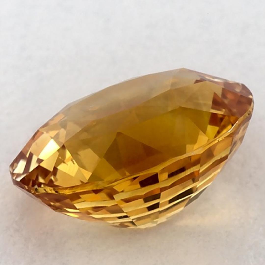 2.97 carati di zaffiro giallo ovale sfuso in vendita 3