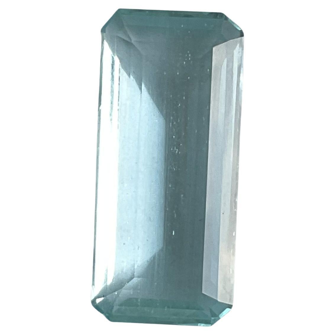 29.73 Carats Aquamarine Top Quality Octagon Cut Stone For Jewelry Natural Gem