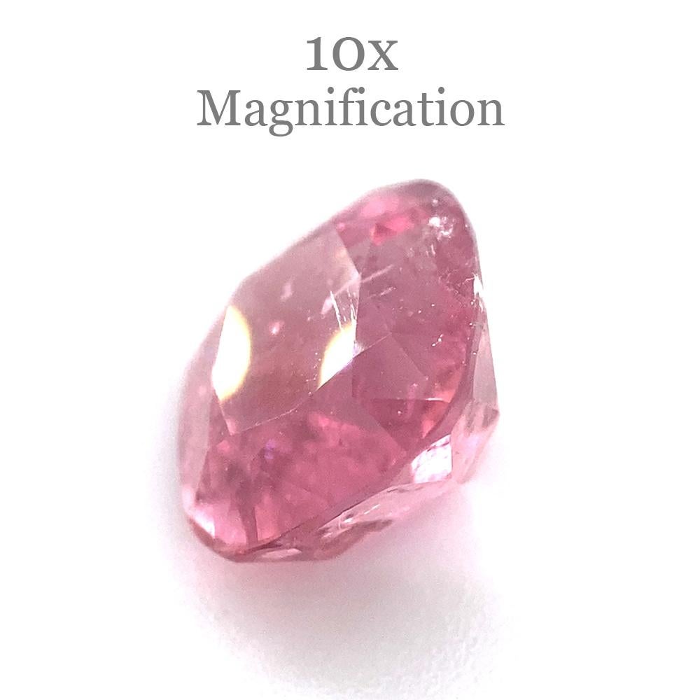  Description:

Gem Type: Tourmaline
Number of Stones: 1
Weight: 2.97 cts
Measurements: 8.84 x 8.17 x 5.95 mm
Shape: Cushion
Cutting Style Crown: Brilliant Cut
Cutting Style Pavilion: Step Cut
Transparency: Transparent
Clarity: Moderately Included: