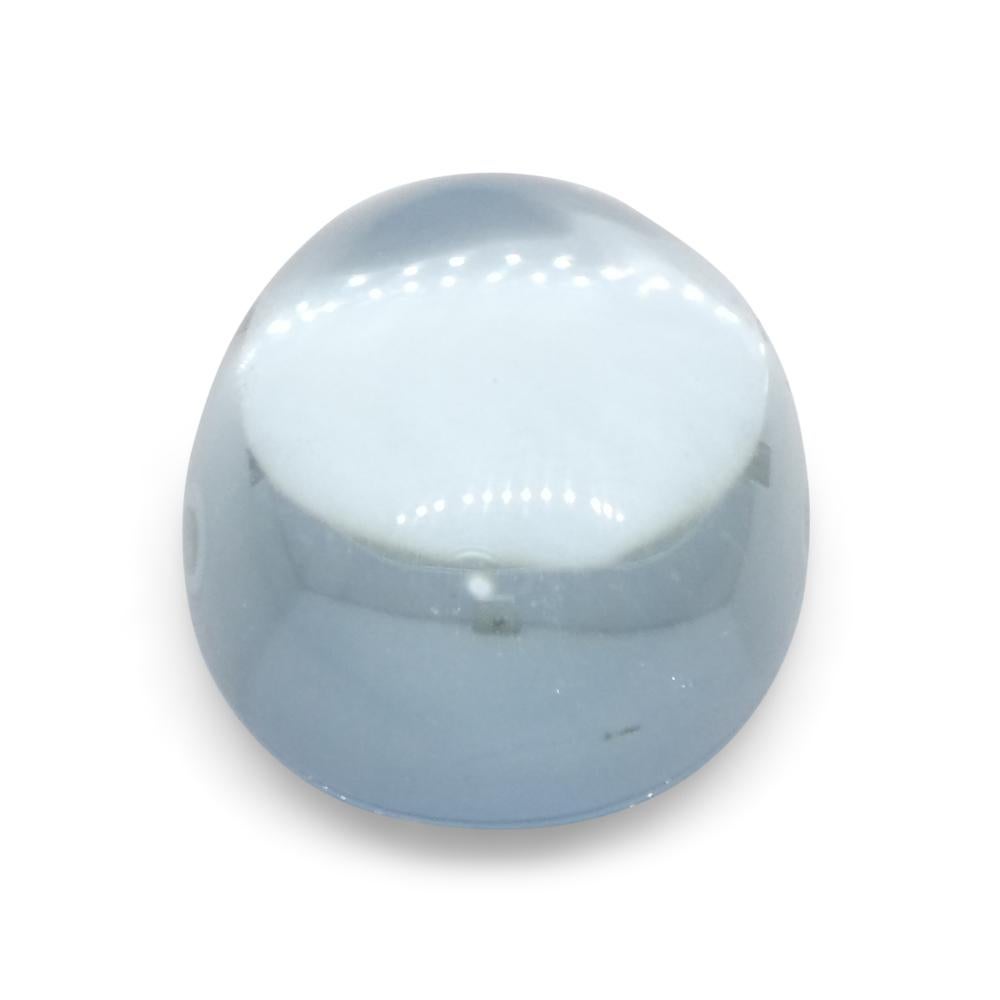 2.97ct Oval Cabochon Blue Aquamarine from Brazil For Sale 6