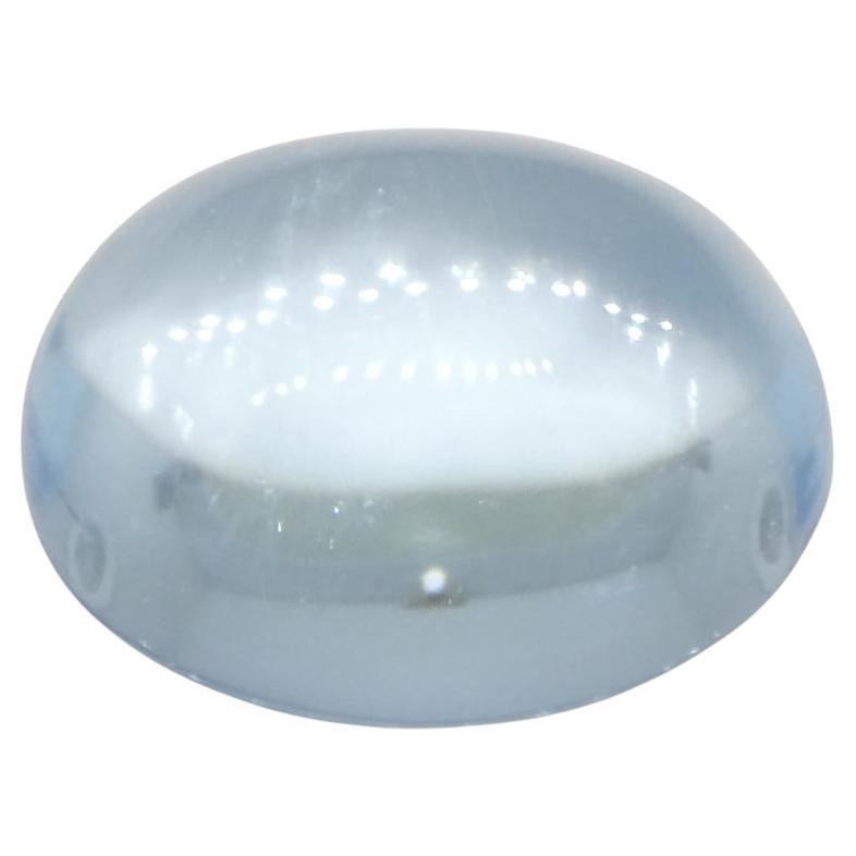 2.97ct Oval Cabochon Blue Aquamarine from Brazil For Sale