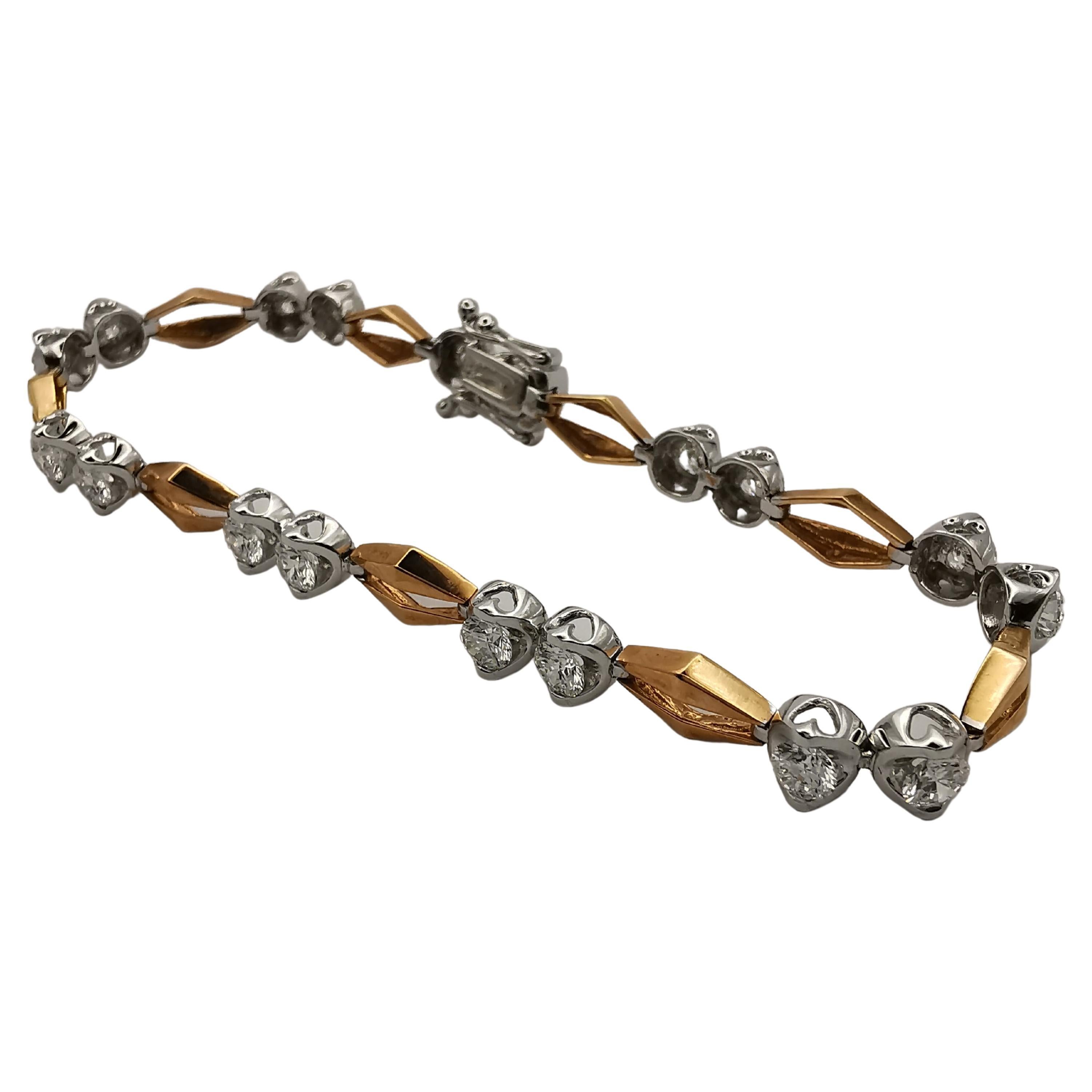 Chain of Hearts Bracelet in 18K White Gold For Sale at 1stDibs chain