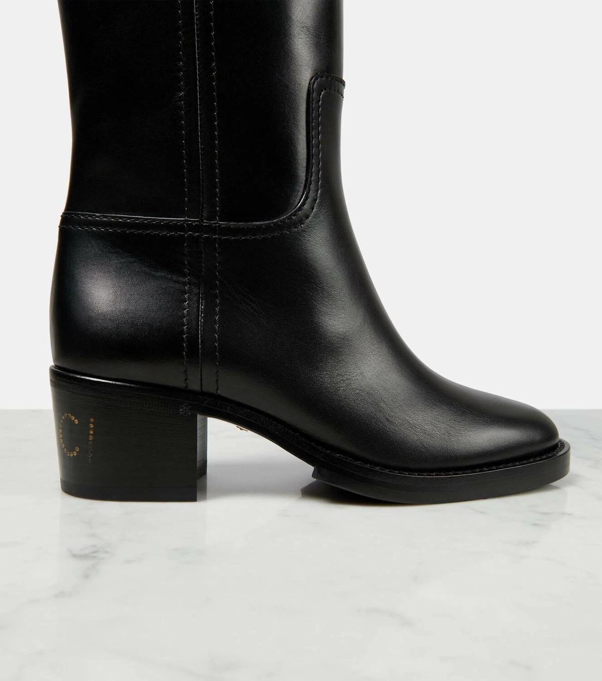 $2985 Nuevo Con Caja Gucci 2024 Sobre La Rodilla Botas De Cuero Sz 38 en venta 5