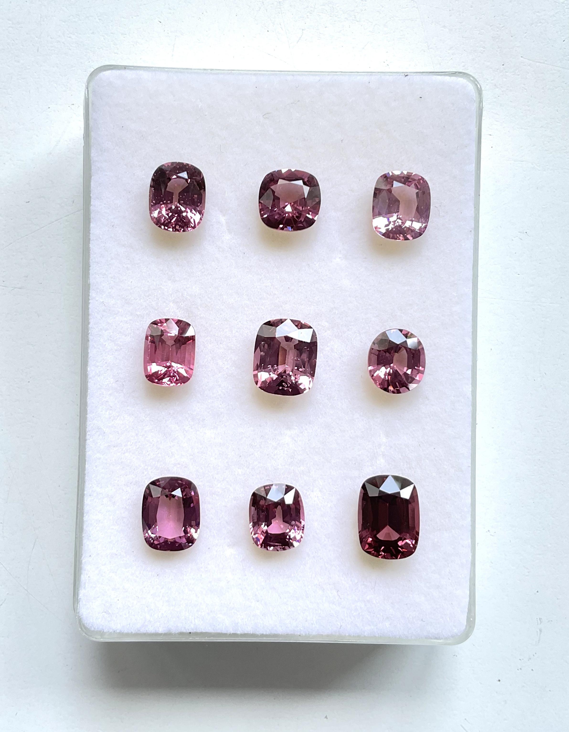 29.88 Carats Burma Pinkish Spinel Top Quality Cut stone For Jewelry Natural Gem In New Condition For Sale In Jaipur, RJ