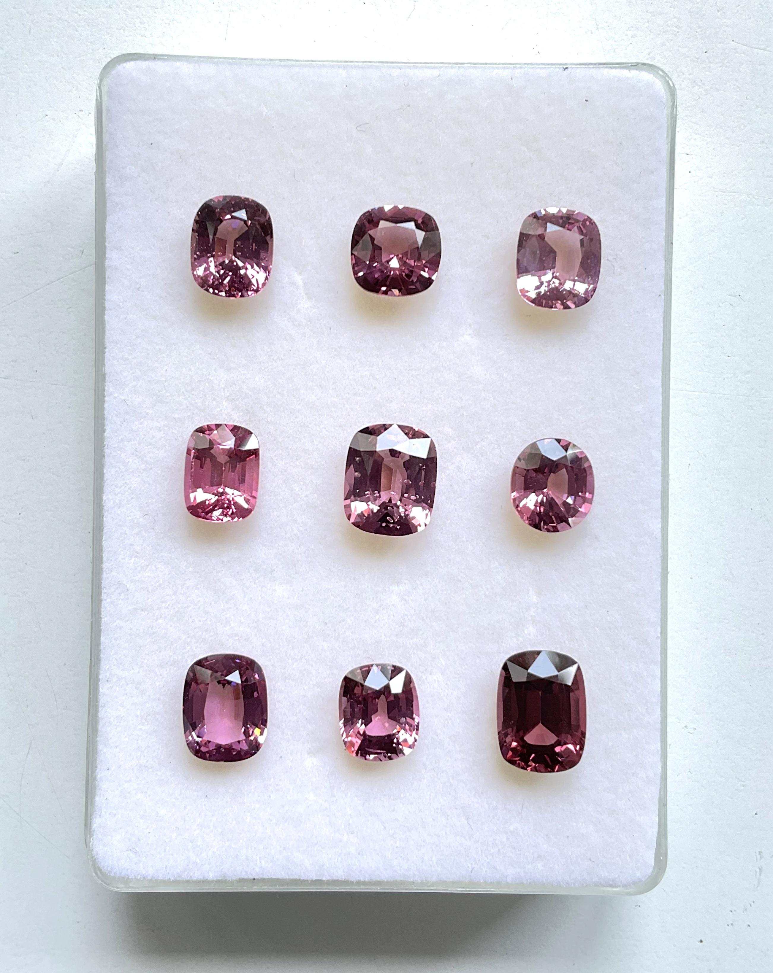 Women's or Men's 29.88 Carats Burma Pinkish Spinel Top Quality Cut stone For Jewelry Natural Gem For Sale