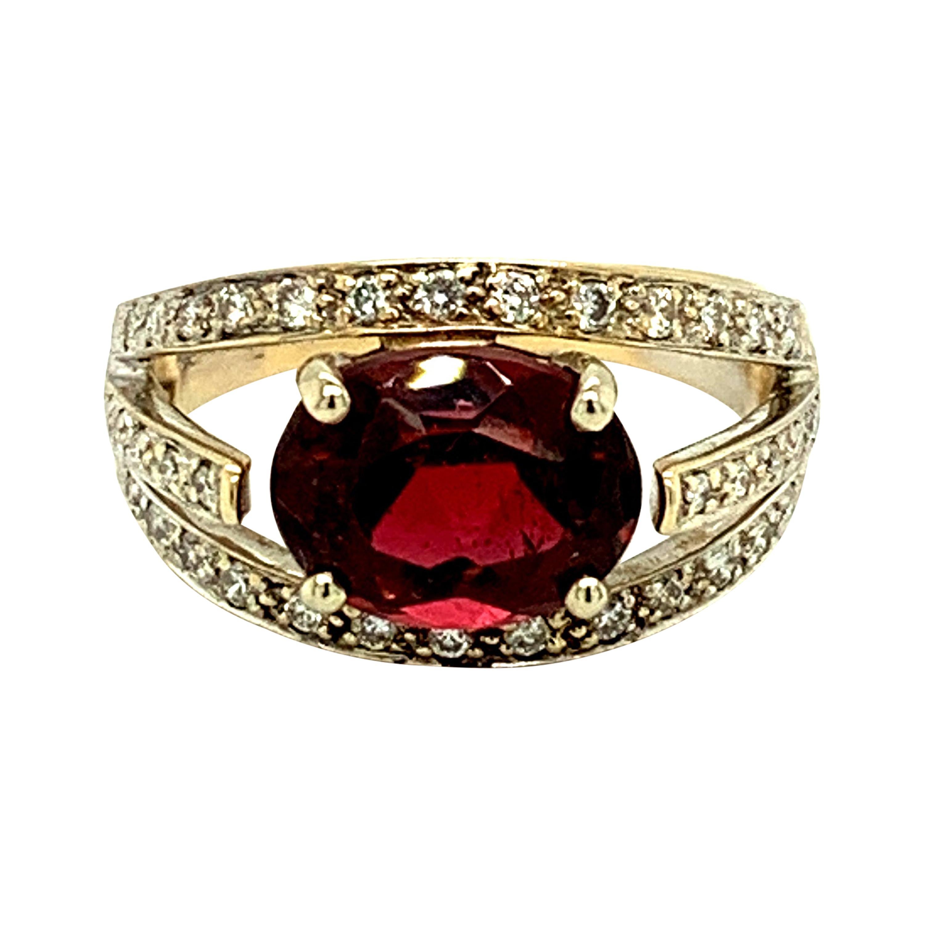 2.98ct Raspberry Rubellite Genuine Natural Tourmaline Ring '#J207' For Sale