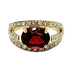 Bague en rubellite framboise 2,98 carats et tourmaline naturelle authentique '#J207'