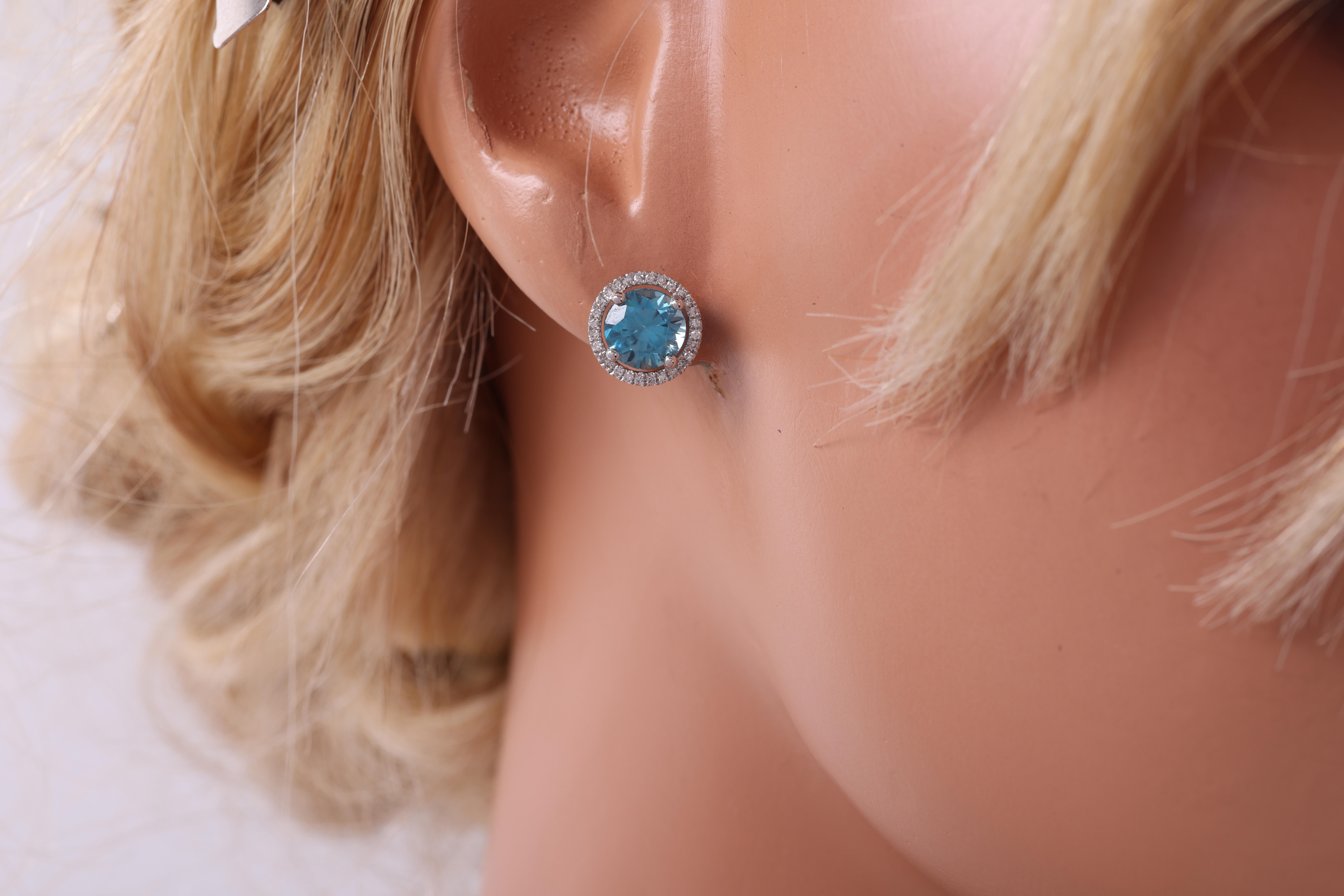 costco blue topaz earrings