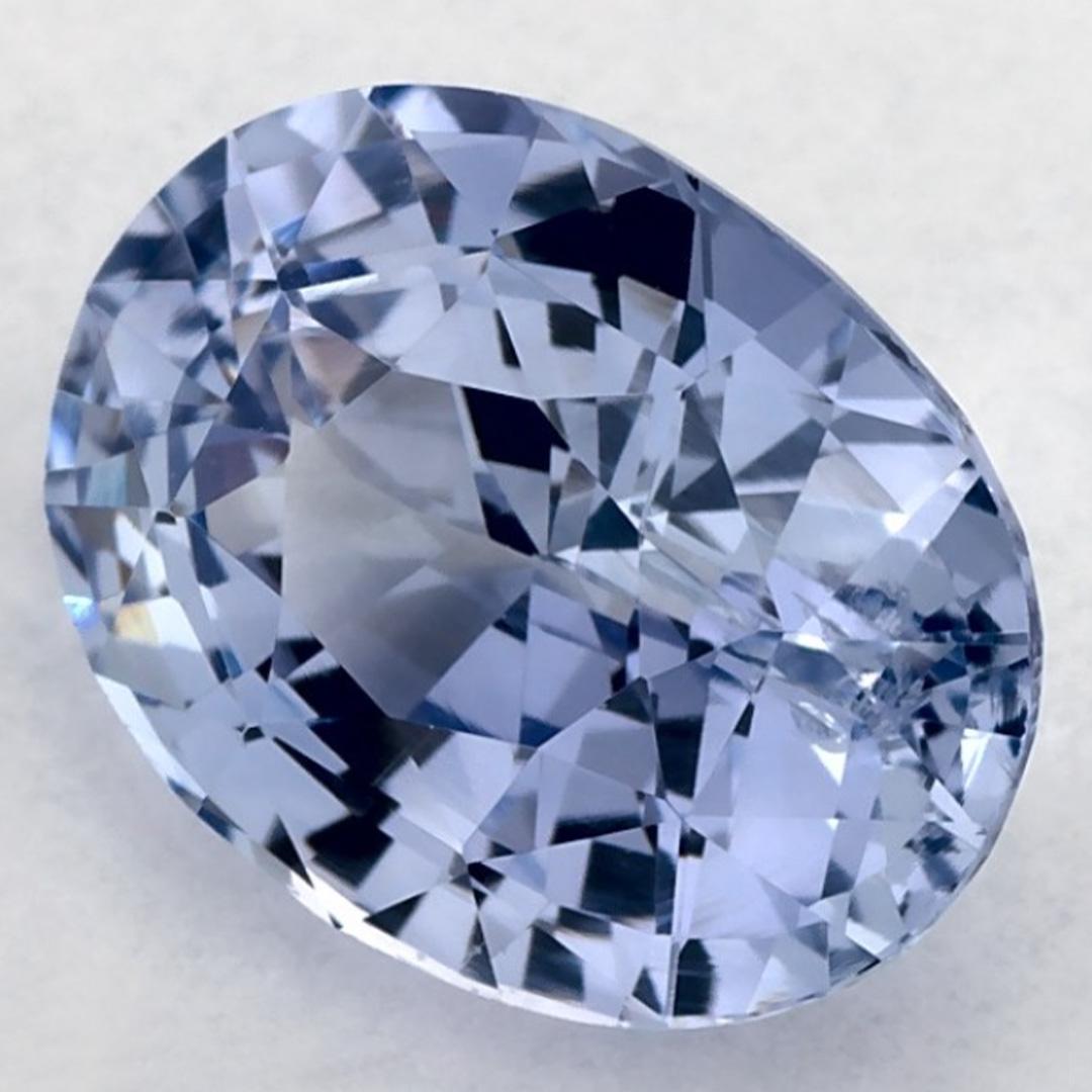 Taille ovale 2.99 Ct Blue Sapphire Oval Loose Gemstone (pierre précieuse en vrac) en vente