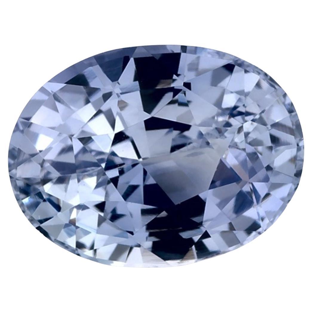 2.99 Karat Blauer Saphir Oval Loser Edelstein