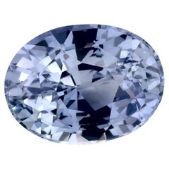 2.99 Karat Blauer Saphir Oval Loser Edelstein