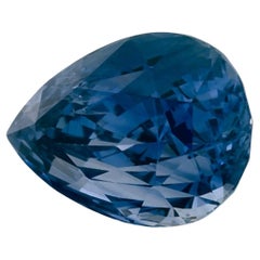 2.99 Ct Blue Sapphire Pear Loose Gemstone