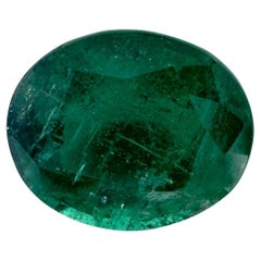 2.99 Karat Smaragd Oval Loser Edelstein