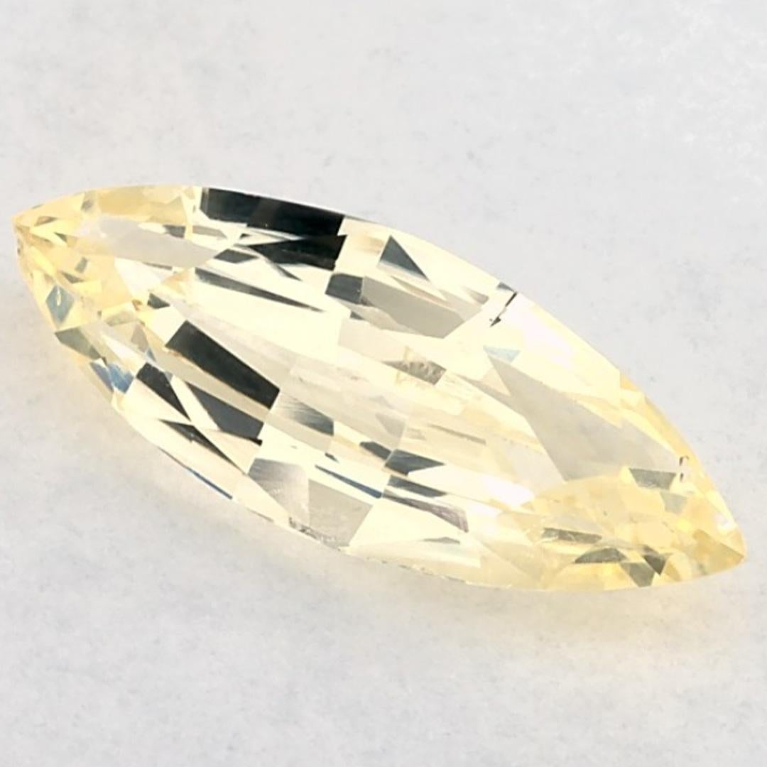 This natural yellow sapphire offers elegance and sophistication. With its rich colour saturation and precise cutting, it is the perfect centrepiece for an engagement ring or luxury jewelry design.

This sapphire originates from Sri Lanka (Ceylon),
