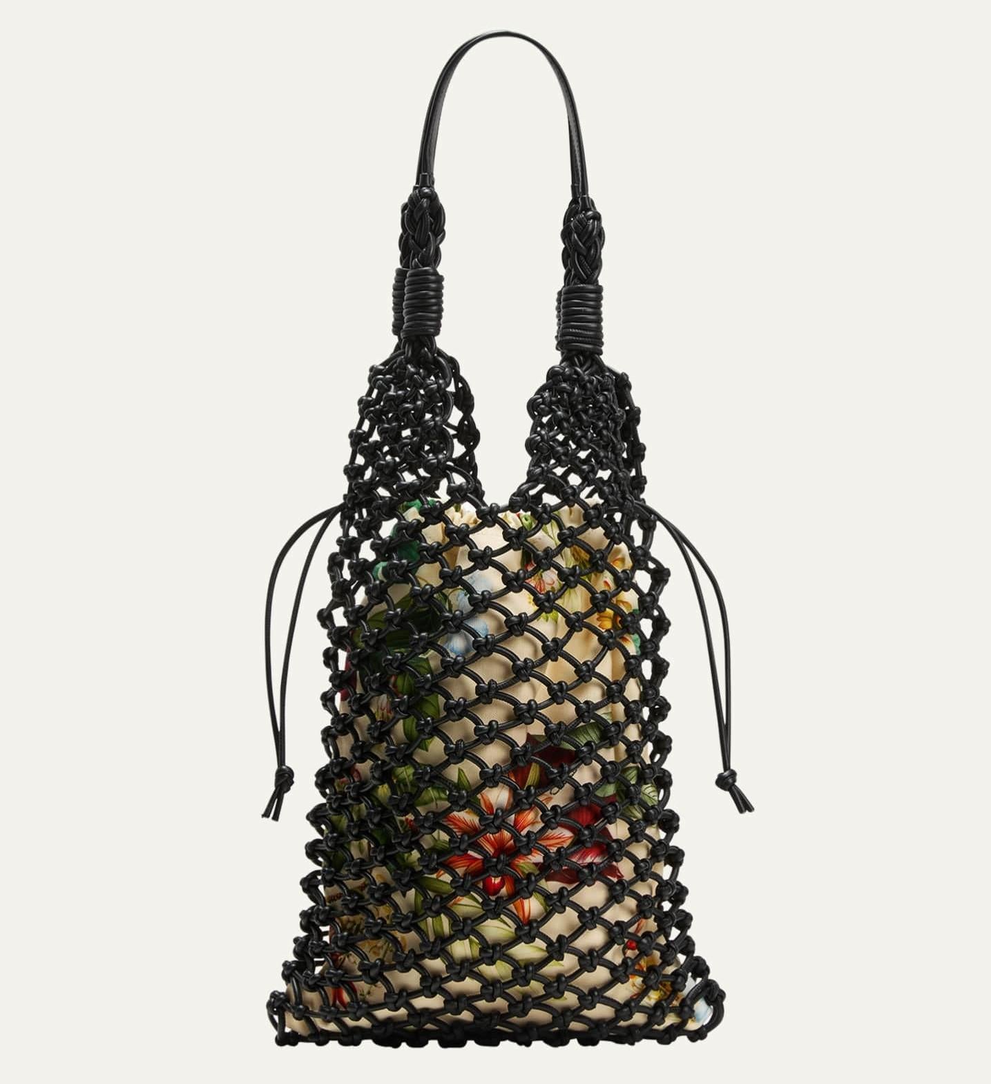 $2990 New 2024 Oscar De La Renta Large Braided Leather and Canvas Tote Bag For Sale 5