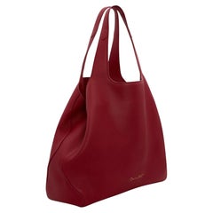 $2990 Nuovo 2025 Oscar De La Renta "The Topaz" Borsa Tote in pelle di vitello