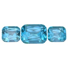 29.95 Carat Natural Loose Sky Color Topaz Jewelry Set Cushion Cut African Gems