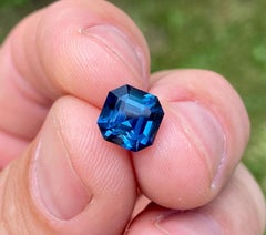 2.99Ct. Indicolite Tourmaline natural loose gemstone, octagon, Origin Namibia