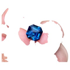 2.99Ct. Indicolite Tourmaline natural loose gemstone, octagon, Origin Namibia