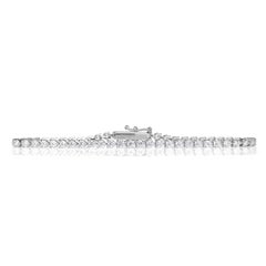2.99ct Round Brilliant Cut Diamond Tennis Bracelet in 14K White Gold