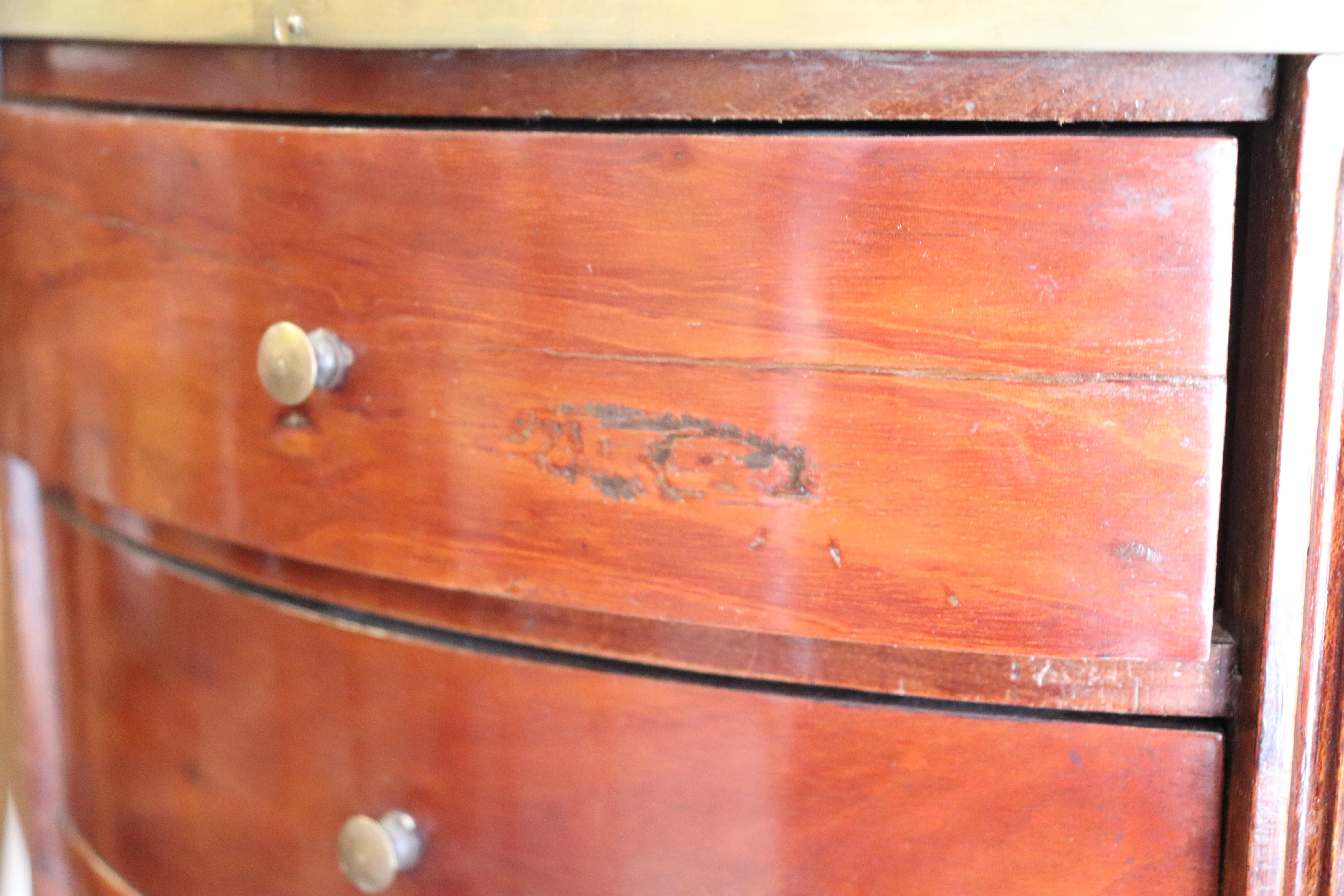 19th Century Napoleon III Mahogany with Gilded Bronzes Oval Side Table 1