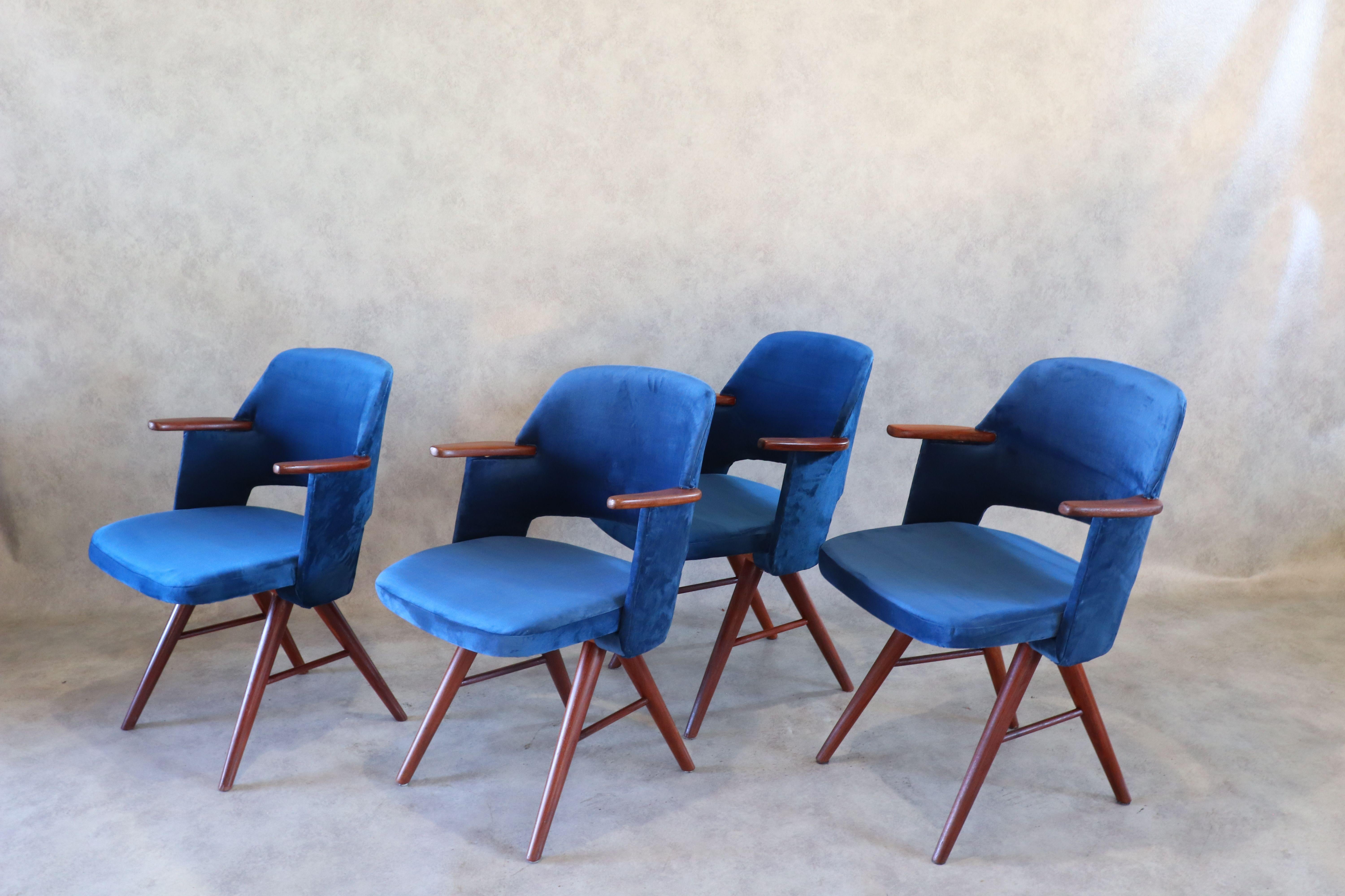 Mid-20th Century 29th Century Teak Dining Chairs by Cees Braakman for Pastoe, 1960 Set of 4