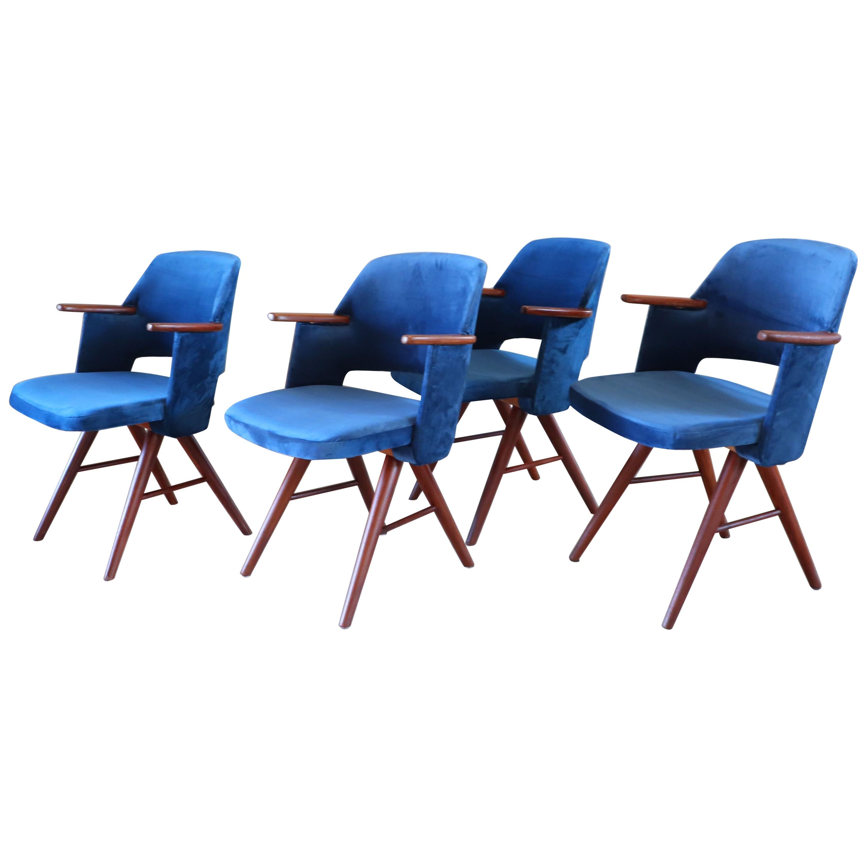29th Century Teak Dining Chairs by Cees Braakman for Pastoe, 1960 Set of 4