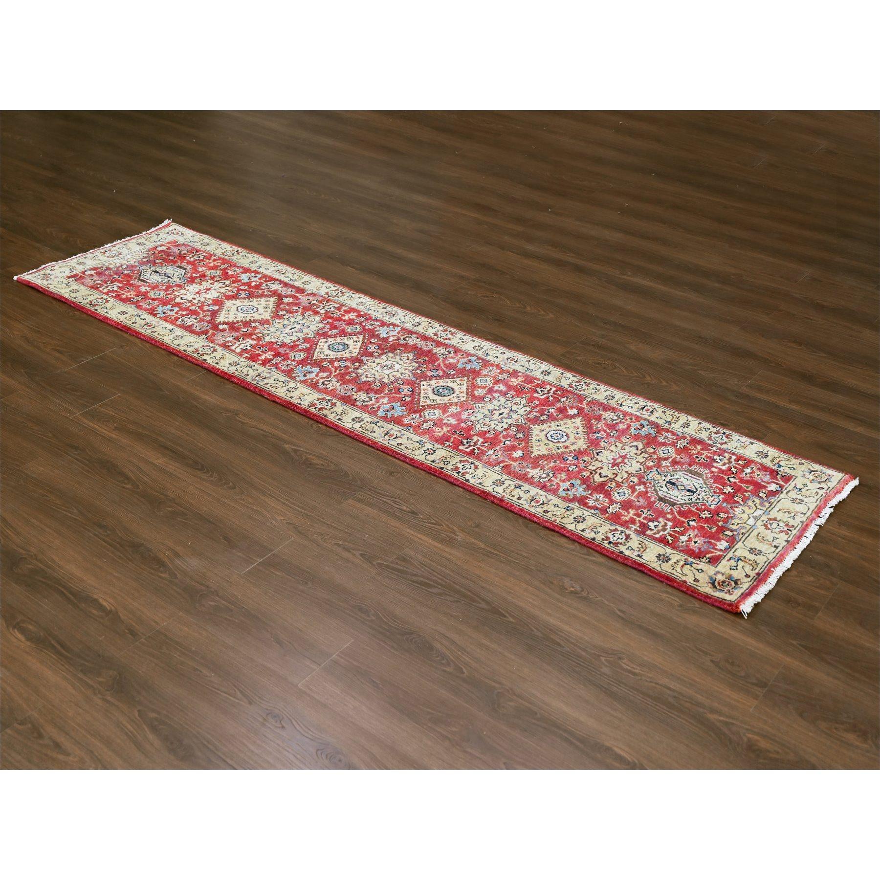 This is a truly genuine one-of-a-kind Hand Knotted, Organic Wool, Karajeh Design, Oriental Rug. It has been Knotted for months and months in the centuries-old weaving craftsmanship techniques by expert artisans.
Primary materials: Wool
Latex: No