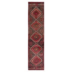 2'9 "x12'4" Beaver Brown Vintage Northwest Persian Hand Knots Rugs (Tappeto da corsa in lana annodata a mano)