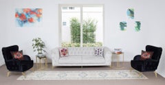 2.9x13.8 Ft Vintage Hand-Knotted Anatolian Oushak Runner Rug for Hallway Decor