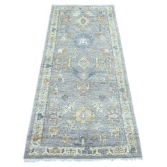 2'9 "x6' Grauer Peshawar mit Heriz All Over Design Handgeknüpfter Wollteppich