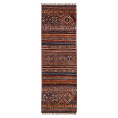 2'9 "x9' Barn Red Tapis d'Orient noué à la main Super Kazak Khorjin Design Runner