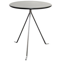2B Danish Modern Round Metal Side Table