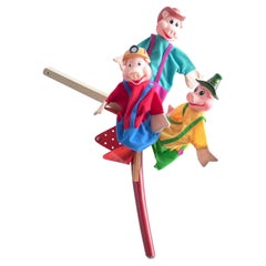 2_Cintre artistique contemporain Marionnettes uniques Up-cycled par Curro Claret