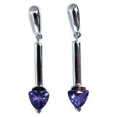 Boucles d'oreilles en améthyste de 2 ct, 14 kt**