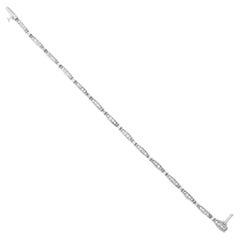 2CT Diamant-Tennisarmband 14k Weißgold mit Kanalfassung