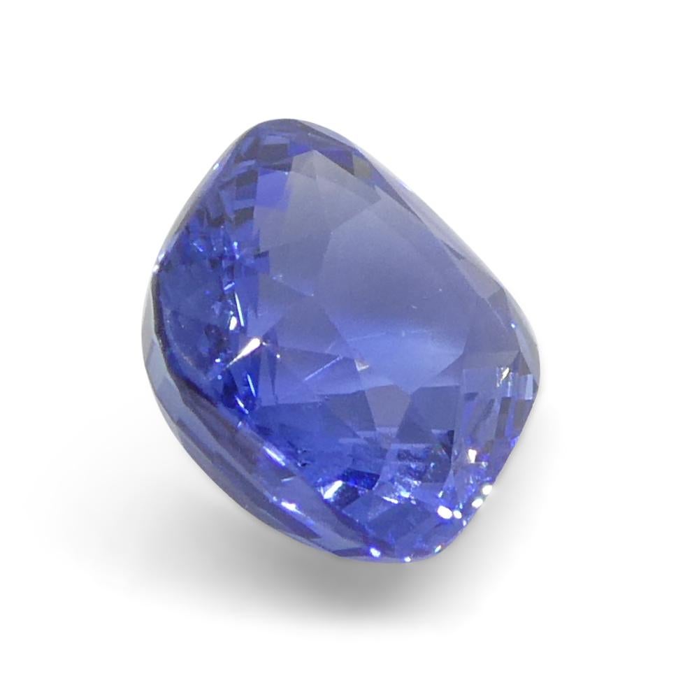 2ct Cushion Blue Sapphire from Sri Lanka For Sale 5
