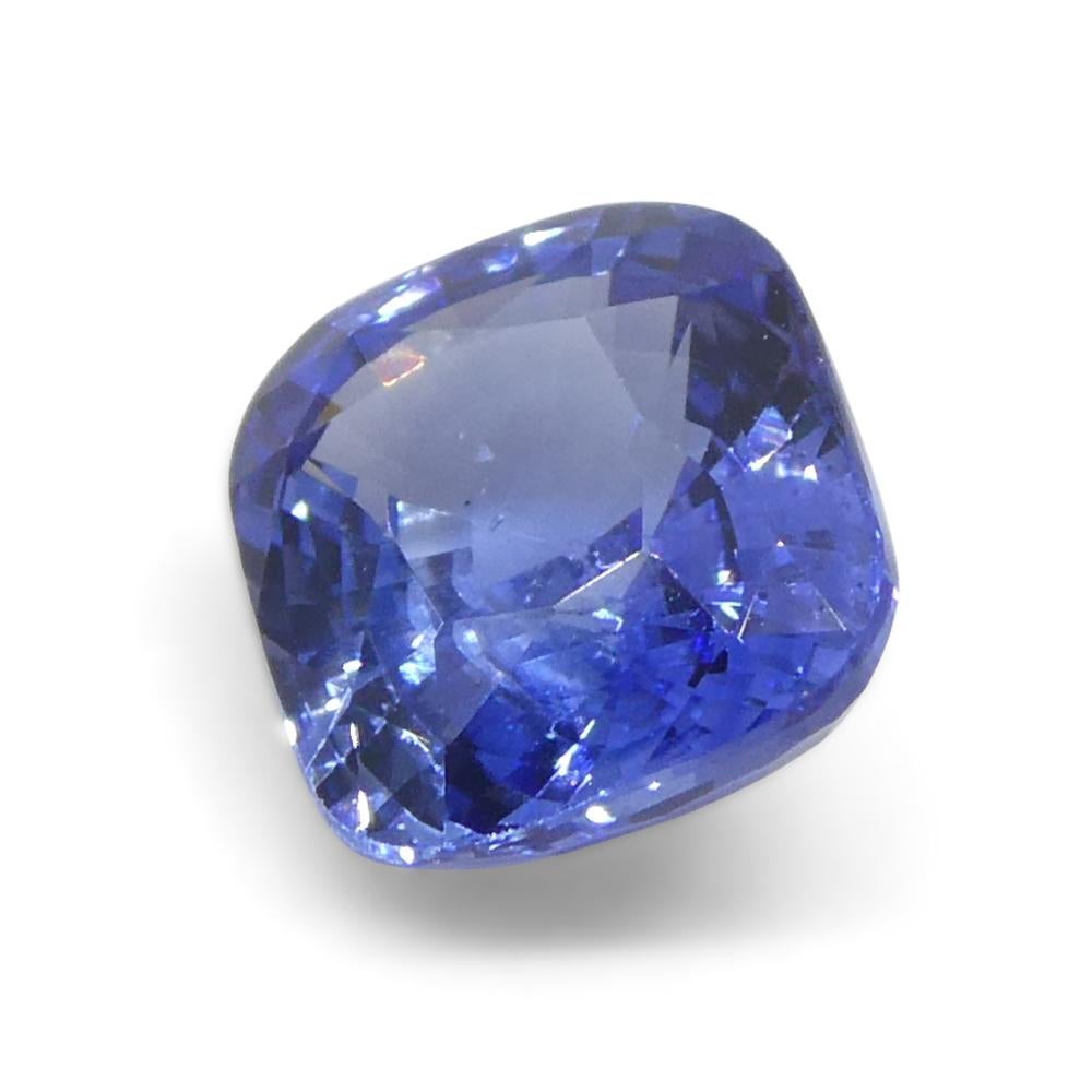 2ct Cushion Blue Sapphire from Sri Lanka For Sale 6