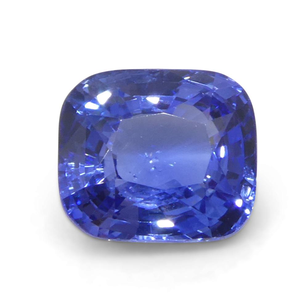 2ct Cushion Blue Sapphire from Sri Lanka In New Condition For Sale In Toronto, Ontario