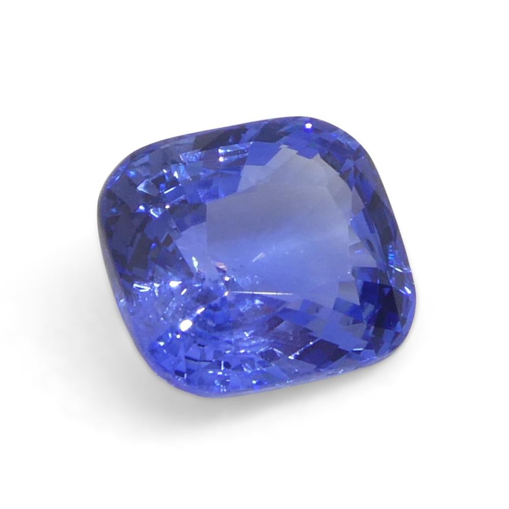 2ct Cushion Blue Sapphire from Sri Lanka For Sale 3