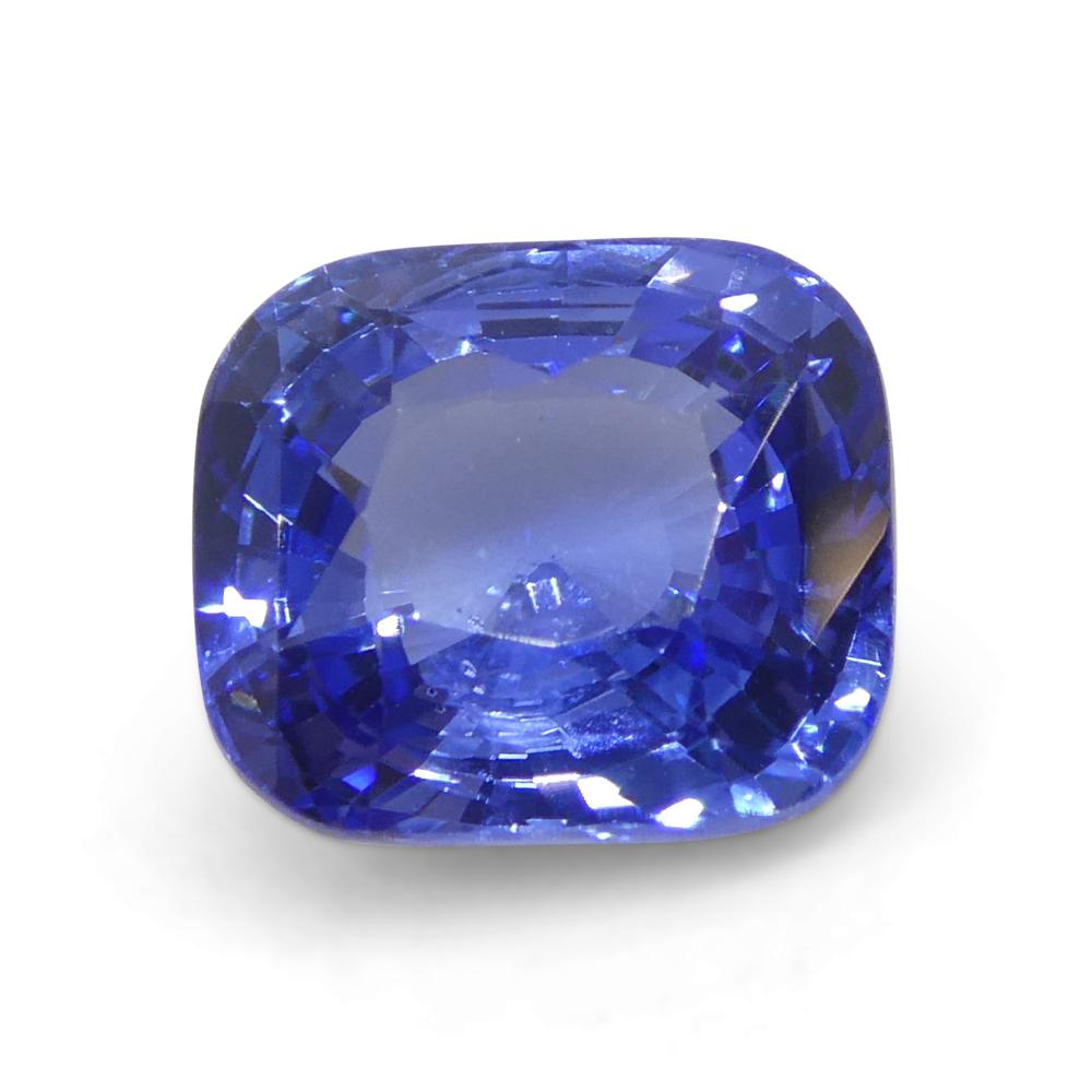 2ct Cushion Blue Sapphire from Sri Lanka For Sale 4