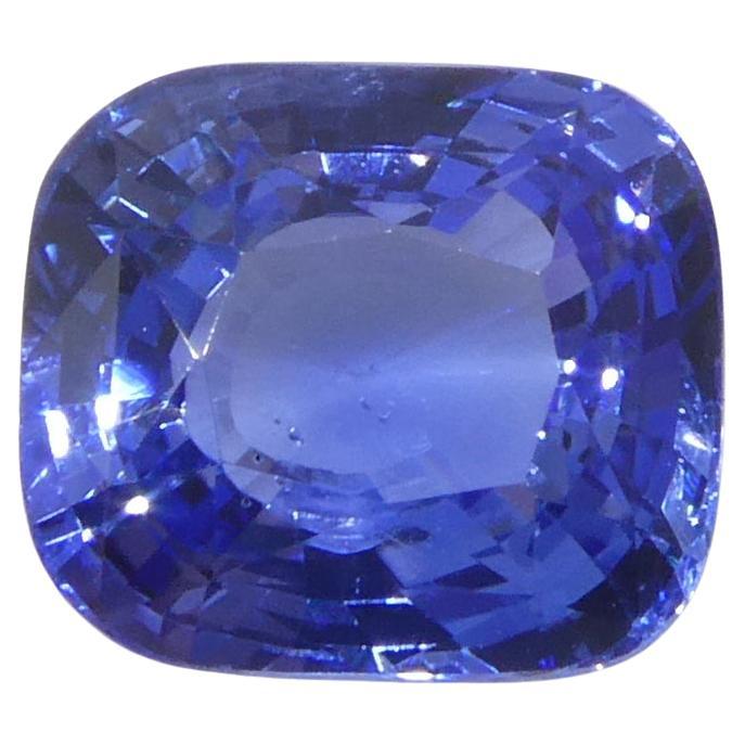 2ct Cushion Blue Sapphire from Sri Lanka For Sale