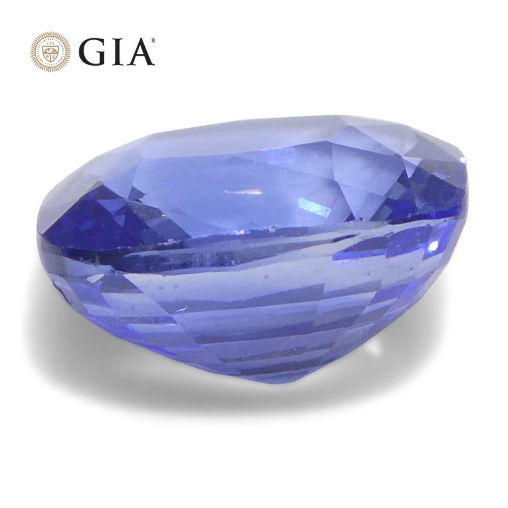 Zaffiro blu a cuscino da 2 carati certificato GIA Sri Lanka in vendita 3
