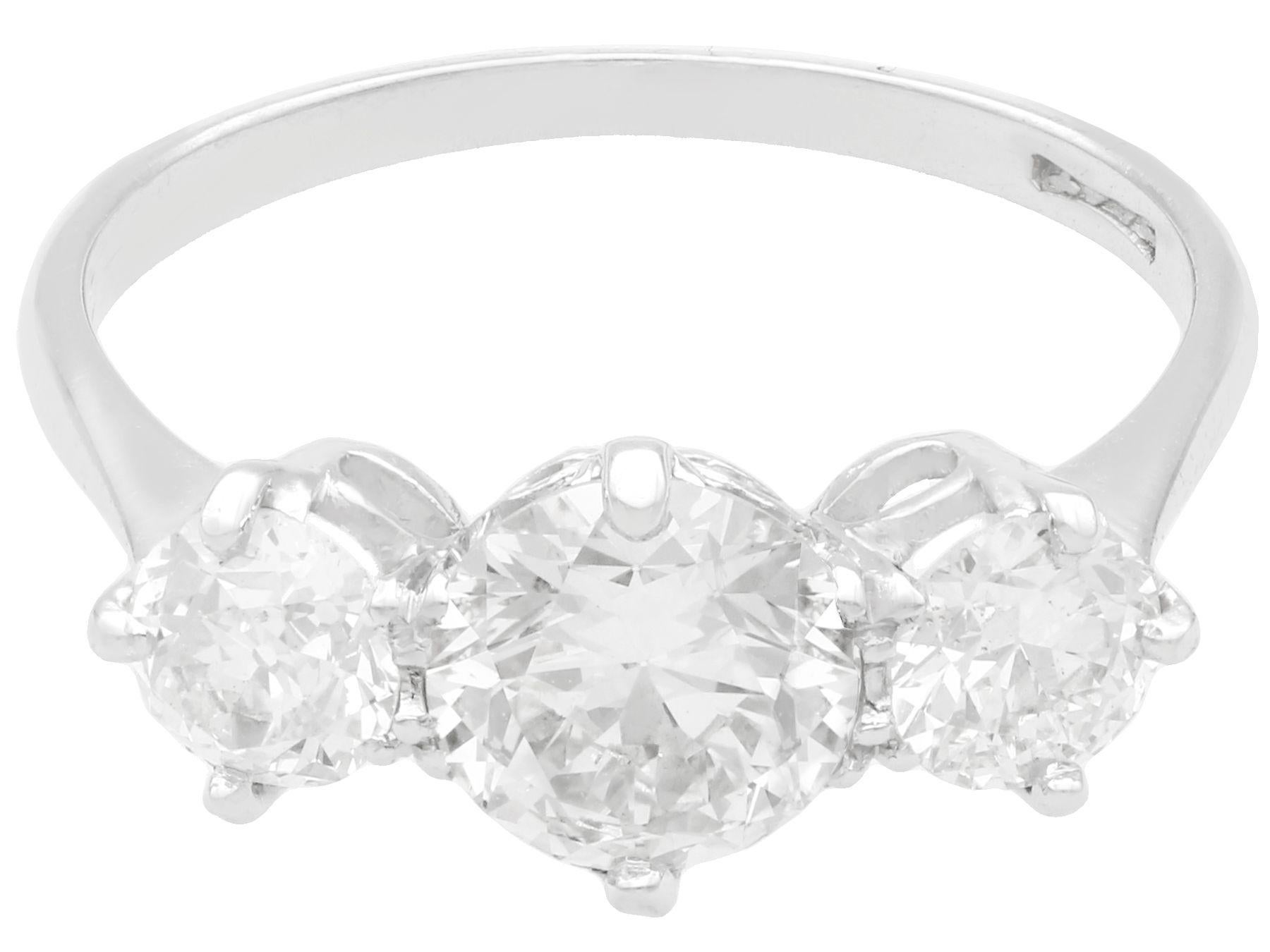 trilogy diamond ring 2 carat