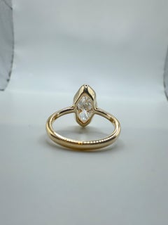 2ct Anillo de compromiso de diamantes Anillo de diseño 18KT oro amarillo VS1 E