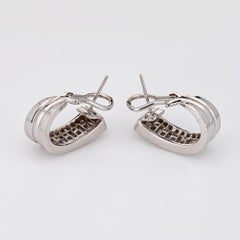 Boucles d'oreilles crevettes en or 18 carats avec diamants 2 carats (succession) - Bijouterie d'art
