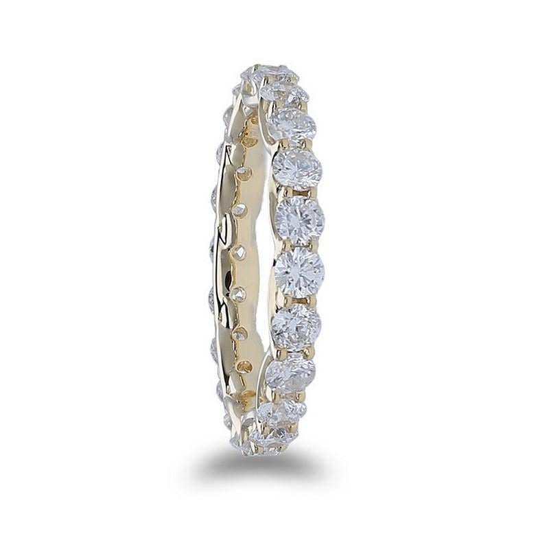 Round Cut 2ct Diamonds Wedding band 1981 Classic Collection in 14K Yellow Gold For Sale